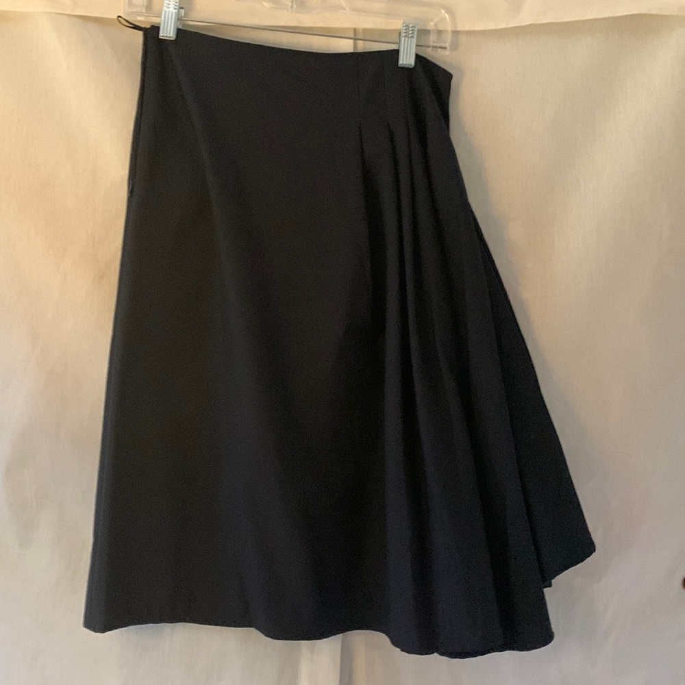 Jil Sander side pleated skirt